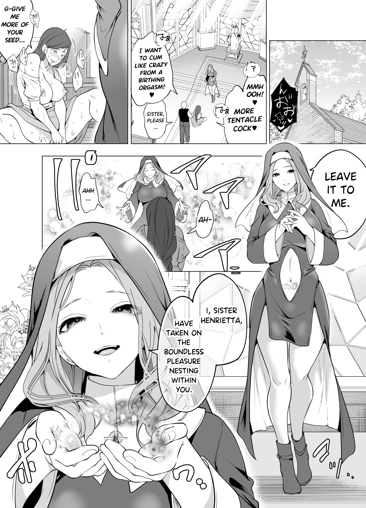 Hentai Manga Comic-Defeated by Tentacles - The Holy Maiden's Tragic End-Read-2